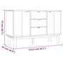 Voir la diapositive 6 : VIDAXL Buffet OTTA 113,5x43x73 cm Bois massif de pin