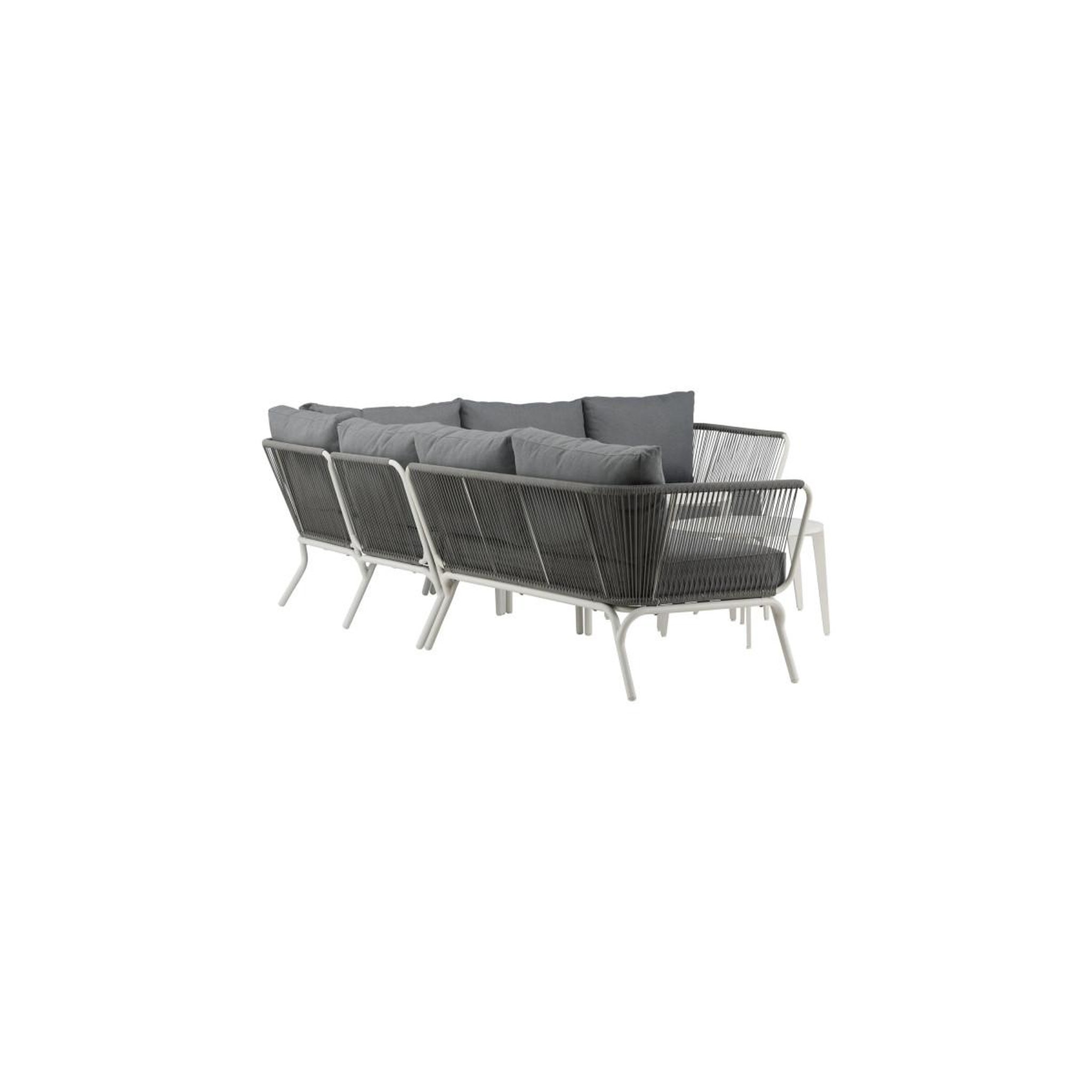 Voir la diapositive 4 : Paris Prix Salon d'angle de jardin  roxo  283cm blanc