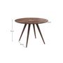 Voir la diapositive 4 : Rendez vous déco Table ronde 4 personnes en bois clair naturel D105 cm - Liwa
