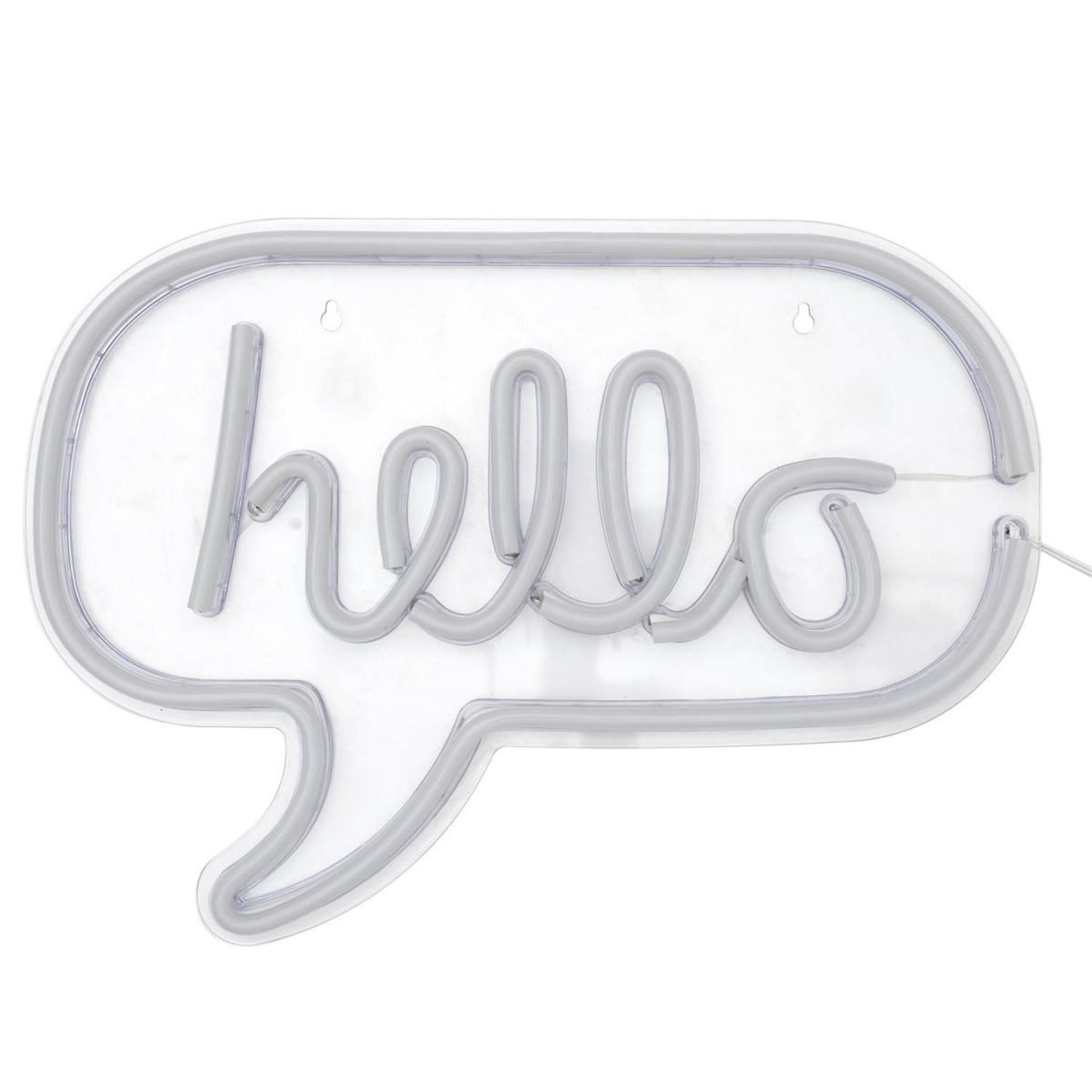 The Home Deco Factory Lampe design néon  hello  43cm blanc