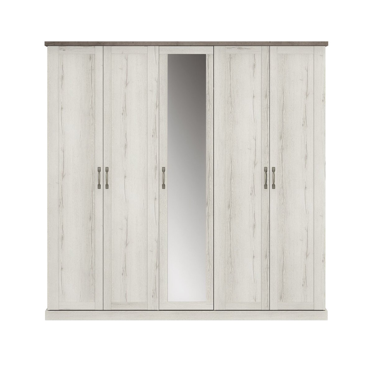Armoire 5 portes L230xH226xP60 GENEVE pas cher Auchan.fr