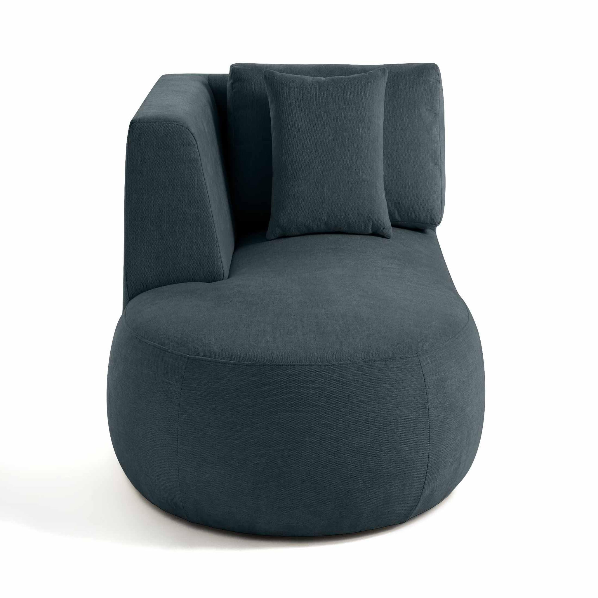 Voir la diapositive 3 : BEST MOBILIER Santorini - module d'assise méridienne gauche - en tissu texturé