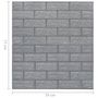 Voir la diapositive 6 : VIDAXL Papier peint 3D autoadhesif Briques 10 pcs Anthracite