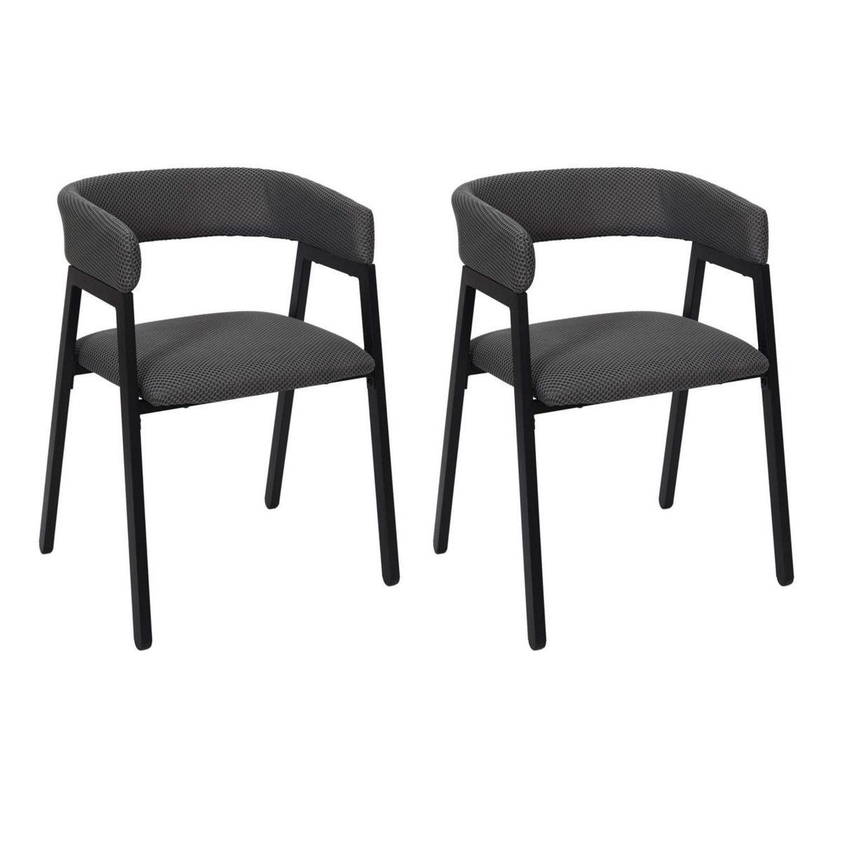 TOILINUX Lot de 2 fauteuils design ATOME