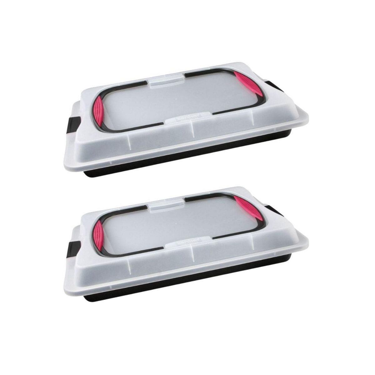 ZENKER Ensemble de 2 Plaques de cuisson 42 x 29 cm avec couvercle Zenker Special To Go