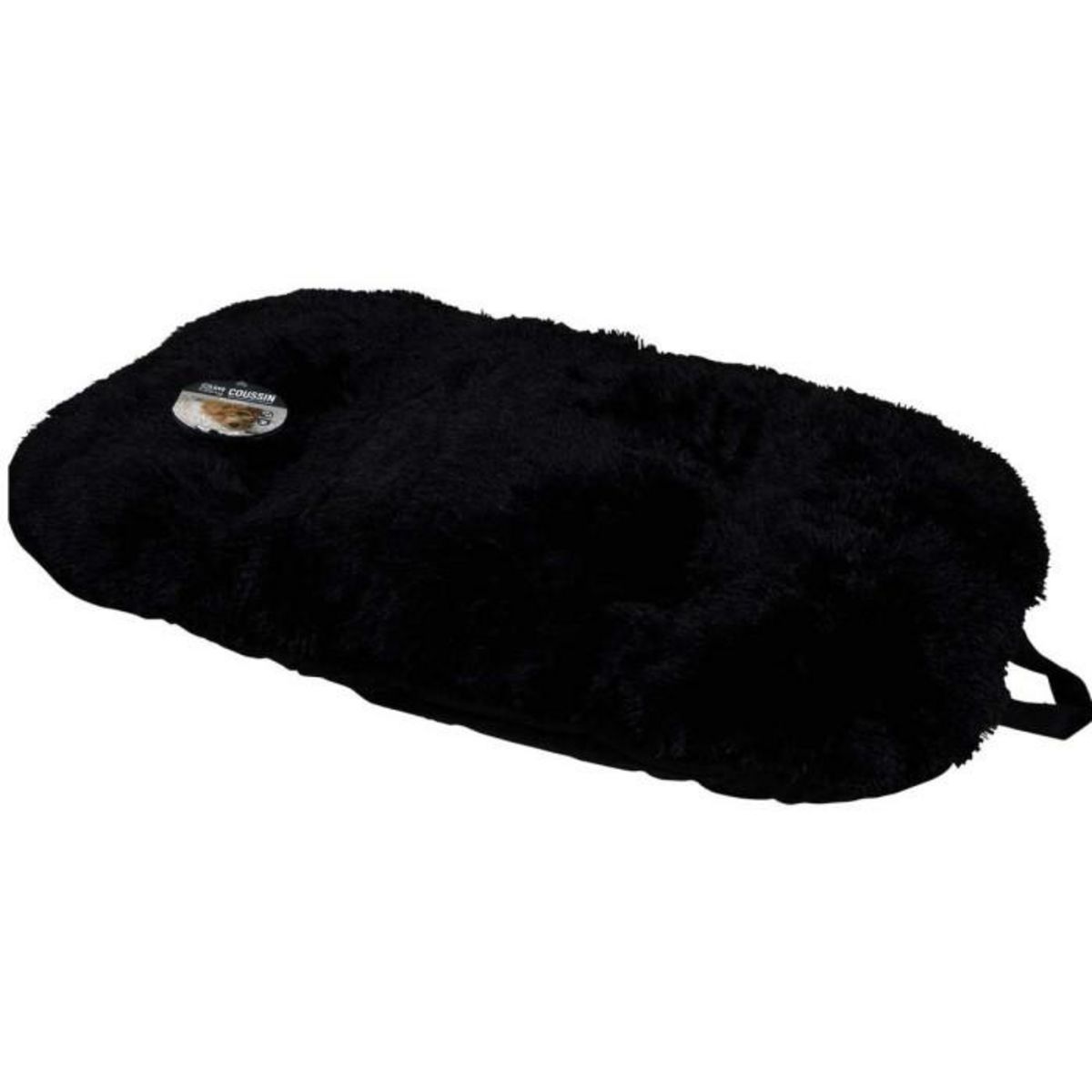 Paris Prix Coussin pour Chien & Chat  Fluffy  107cm Noir