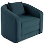 Voir la diapositive 2 : BEST MOBILIER Nuvia - canapé convertible déplimousse 1 place en velours texturé