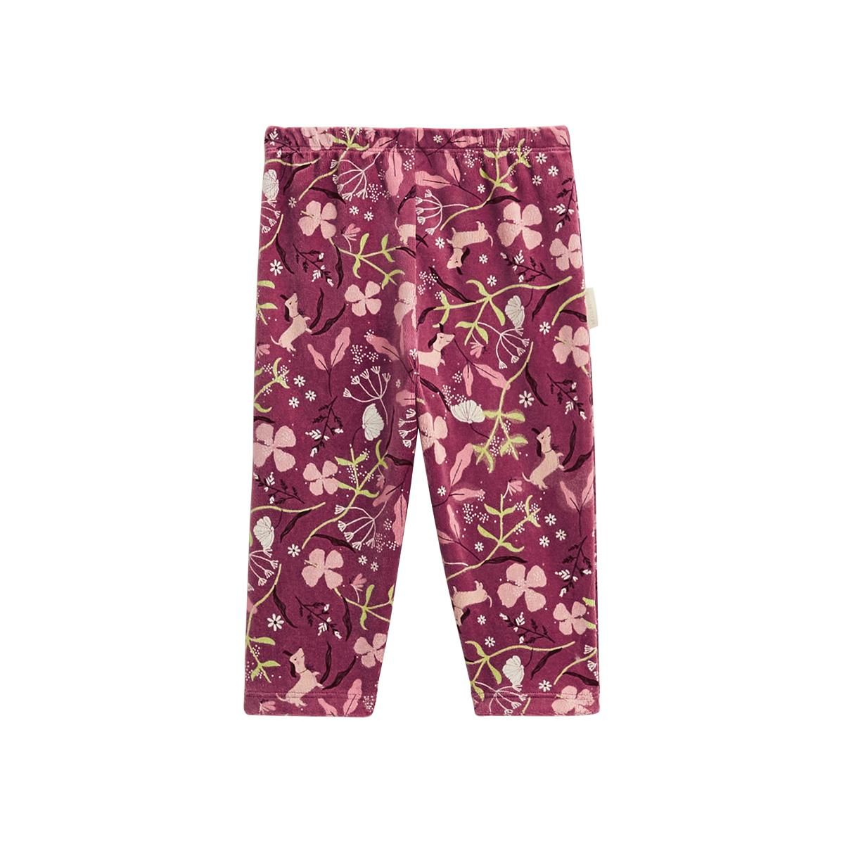 Petit Béguin Pyjama enfant 2 pièces en velours Mila