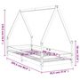 Voir la diapositive 6 : VIDAXL Cadre de lit pour enfants 90x200 cm bois de pin massif