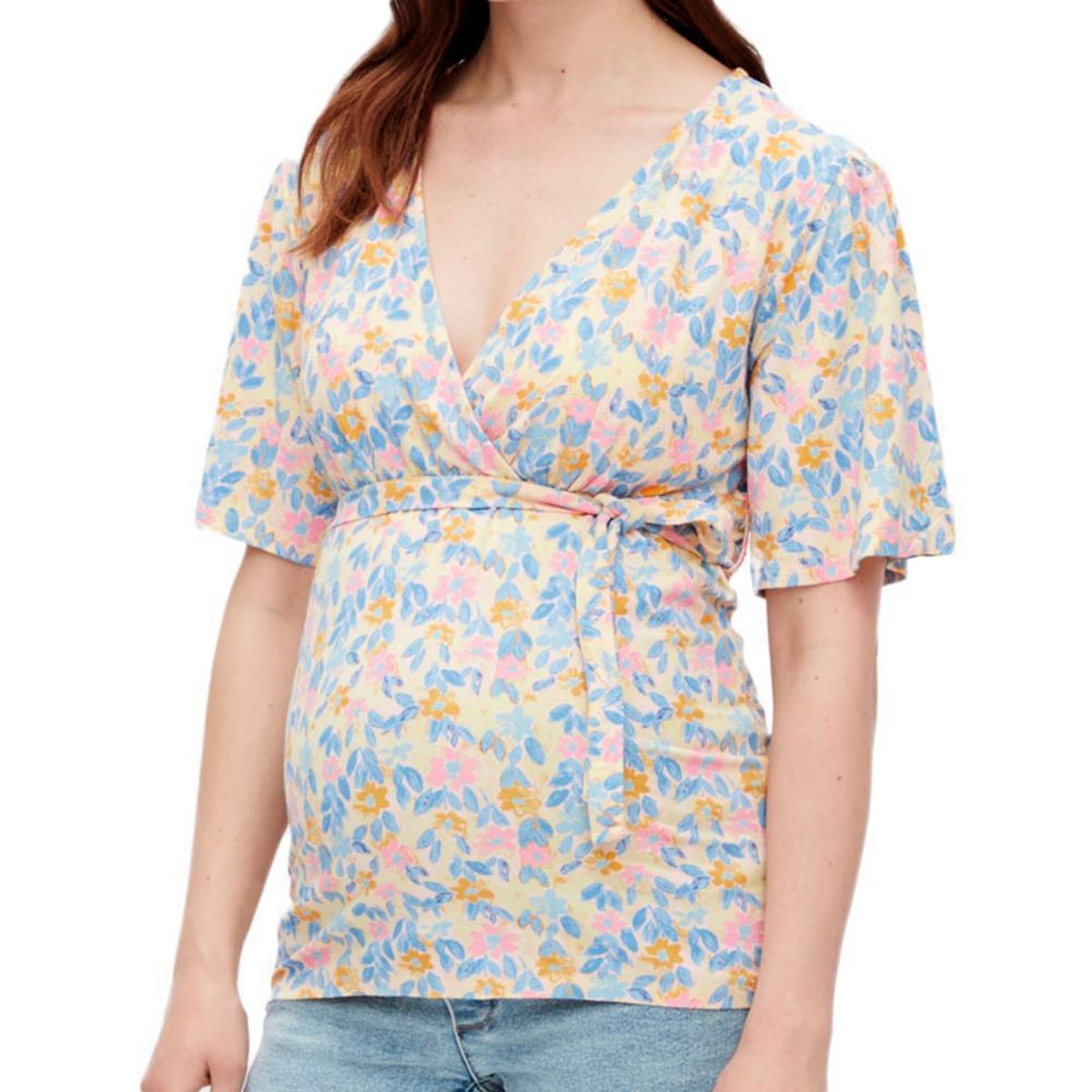 MAMALICIOUS Blouse de Grossesse /Bleu Femme Mamalicious Brasil