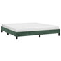 Voir la diapositive 3 : VIDAXL Cadre de lit sans matelas vert fonce 160x200 cm velours