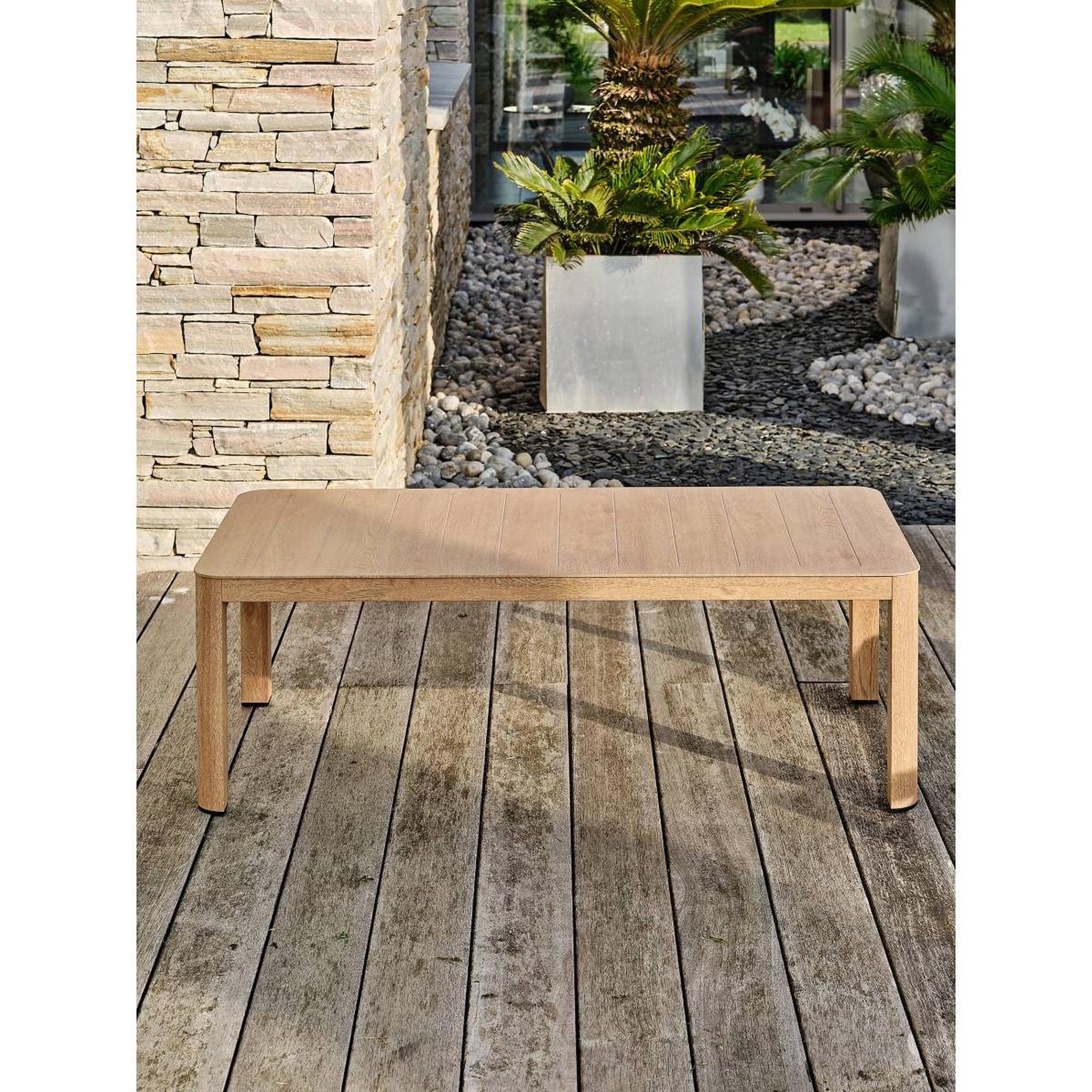 Voir la diapositive 5 : DCB GARDEN Salon de Jardin 5 Places  Goya  180cm Naturel & Gris