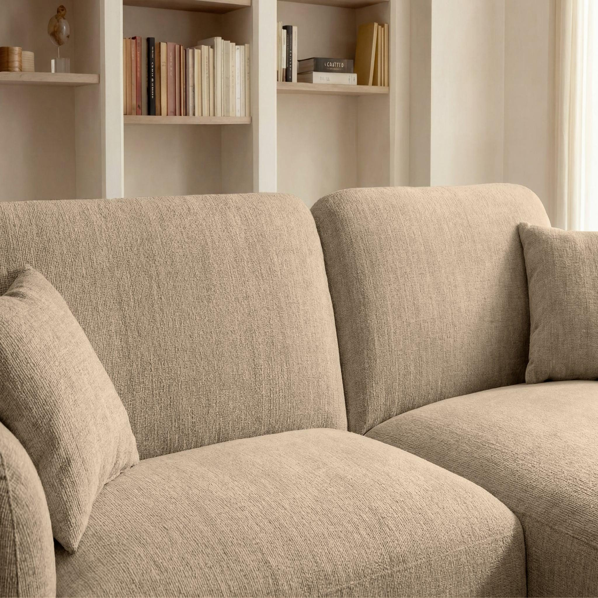 Voir la diapositive 4 : CASANOVA PARIS Rosalie - canapé d'angle tissu chenille
