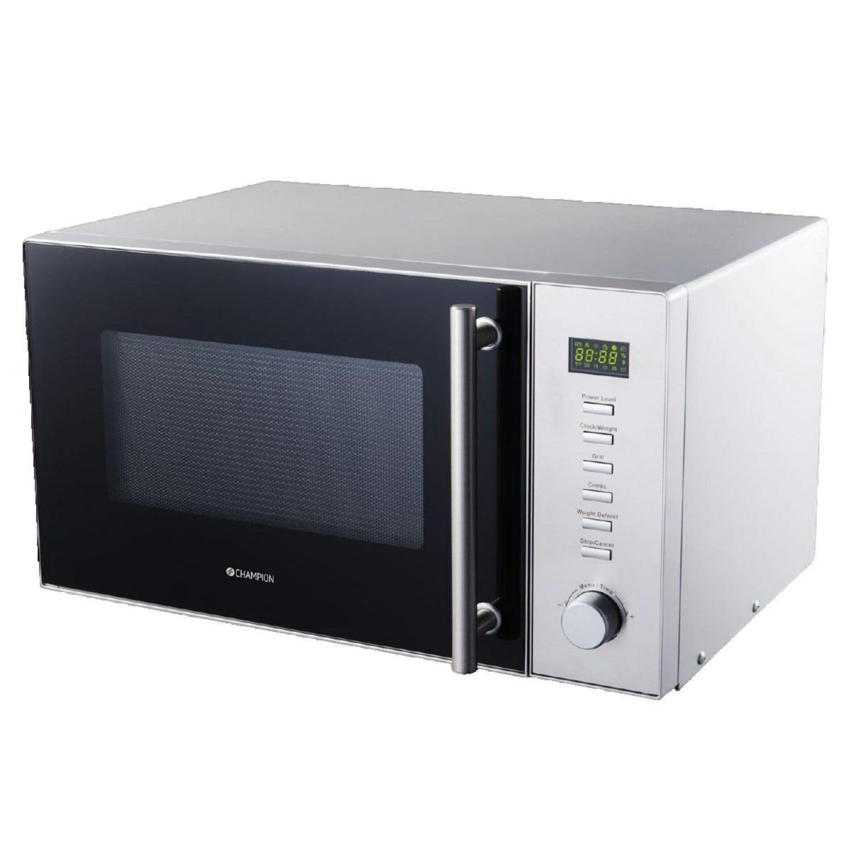 CHAMPION Micro-ondes Champion 23 litres 900W acier inoxydable