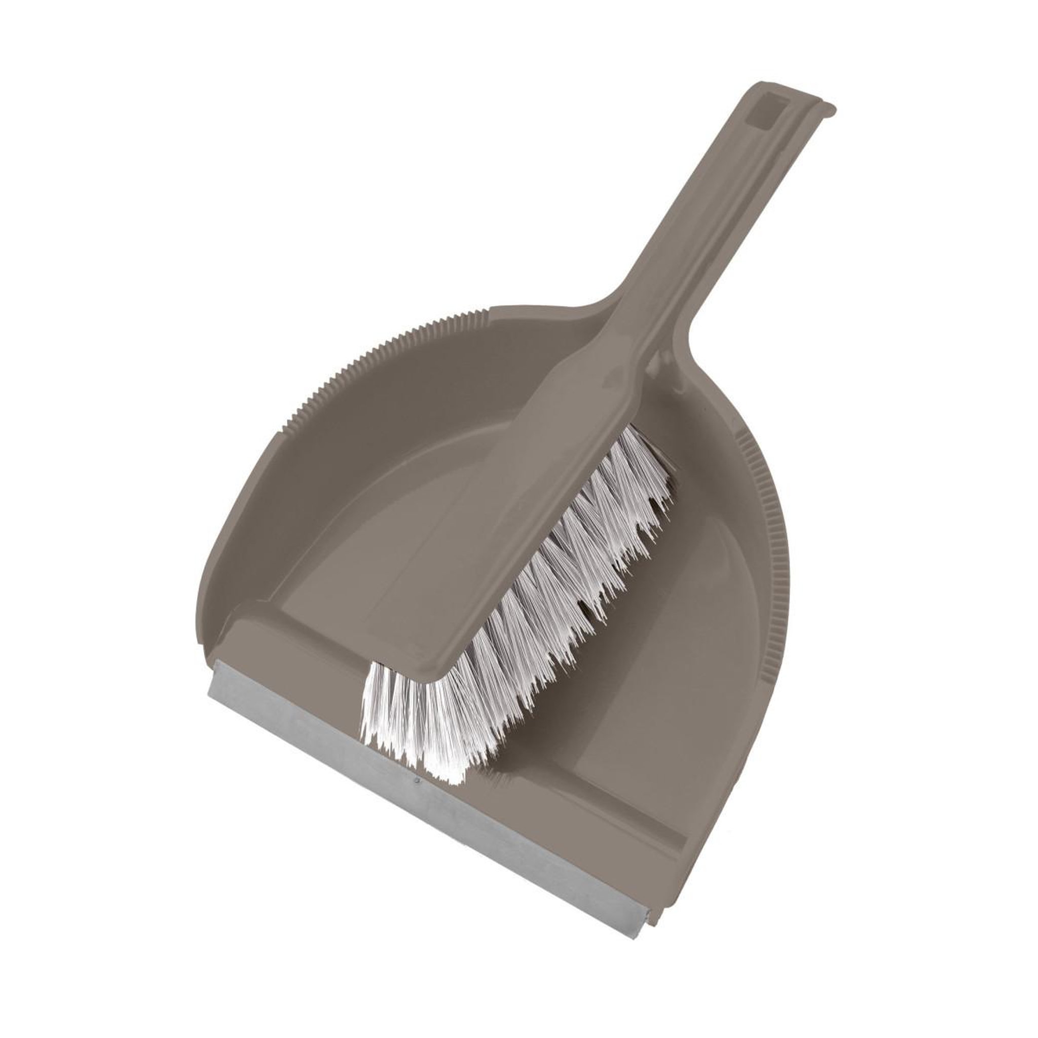 HOMEA Pelle & balayette  rebord gomme  taupe
