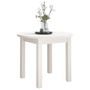 Voir la diapositive 4 : VIDAXL Table basse Blanc Ø 55x45 cm Bois massif de pin
