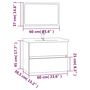 Voir la diapositive 6 : VIDAXL Ensemble de meubles de salle de bain 2 pcs Chene fume