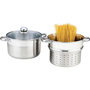 Voir la diapositive 1 : ESSENTIEL B Cuit pâtes Vapeur Inox diam 24 cm avec panier