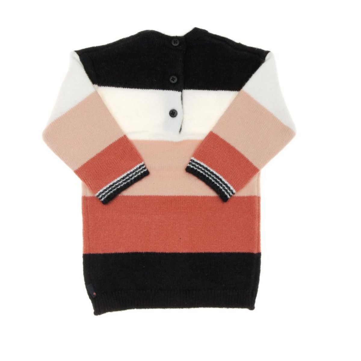 ELLE EST OU LA MER Robe /Blanc/Rose Fille EOM Rajulbb