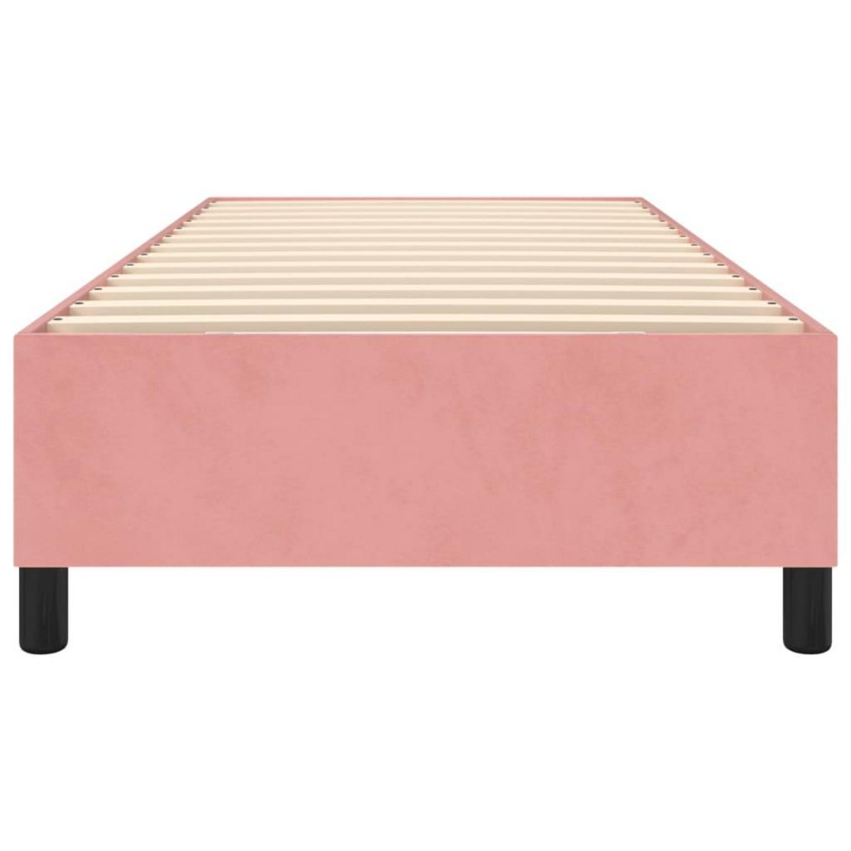 VIDAXL Cadre de lit sans matelas rose 90x200 cm velours