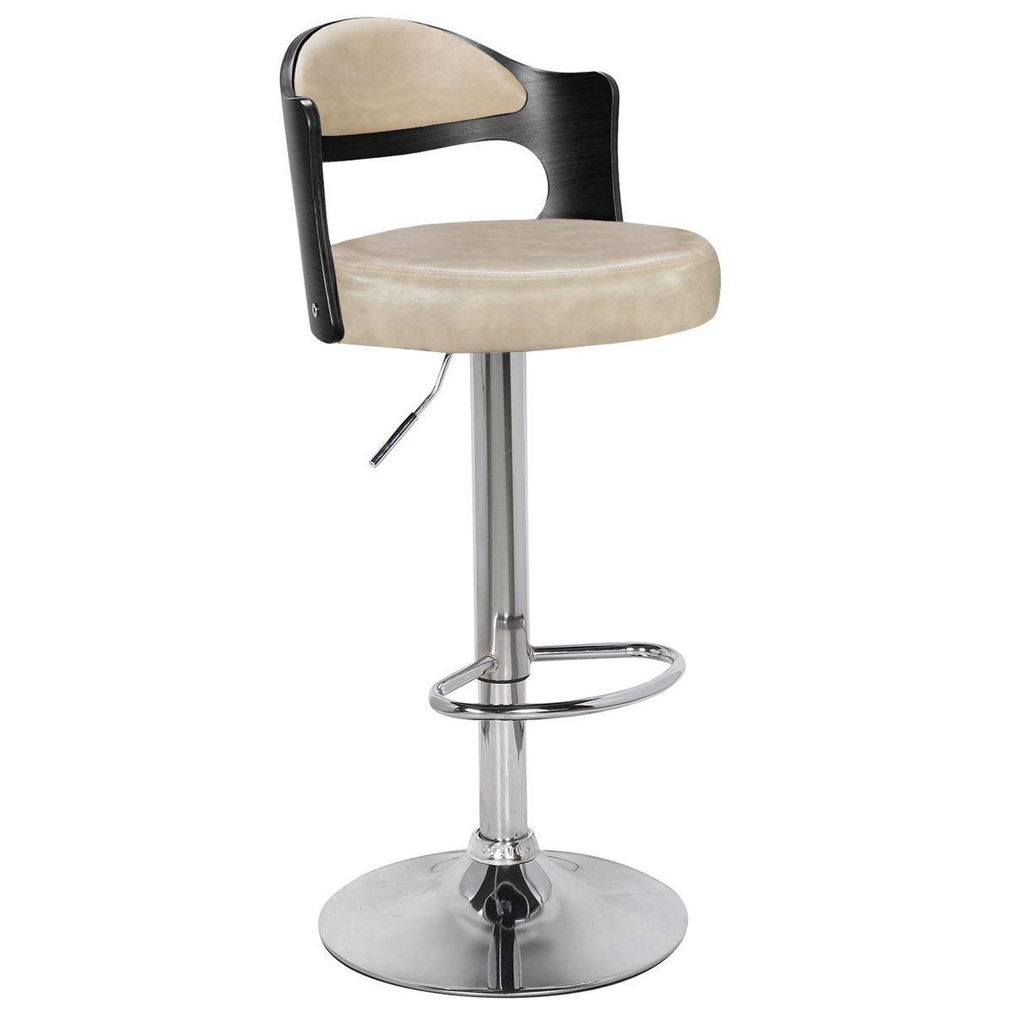 Voir la diapositive 2 : Paris Prix Lot de 2 Tabourets de Bar  Omina  90-110cm Crème