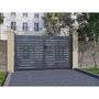 Voir la diapositive 2 : Habitat et Jardin Portail aluminium semi ajouré  Julien  - 300 x 120 cm - Gris