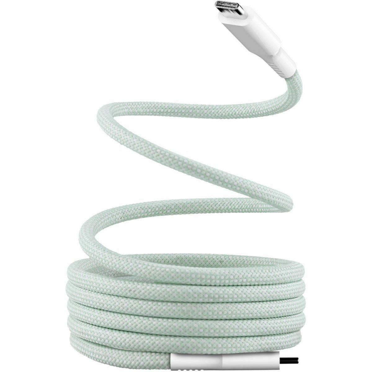 TNB Câble de charge USB-C/USB-C 1.5m gaine aimantée vert