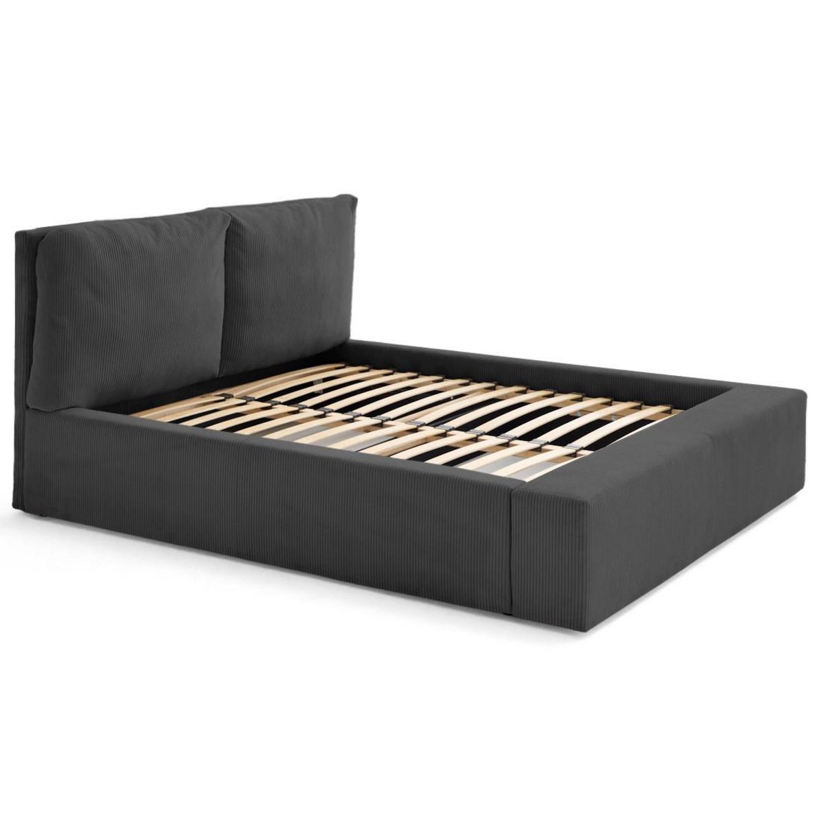 LISA DESIGN Pivoine - lit coffre - 180x200 - en velours côtelé - sommier inclus