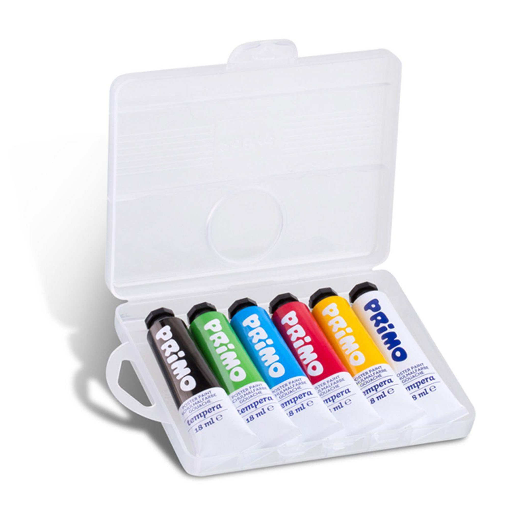 Voir la diapositive 1 : PRIMO 6 tubes de peinture gouache 18 ml