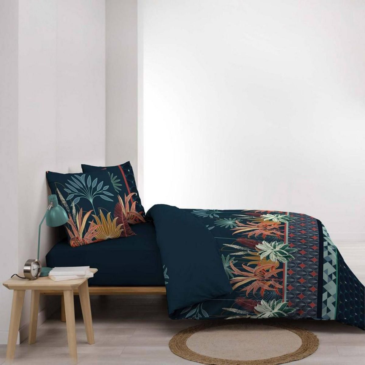 Douceur d'Intérieur Housse de couette 240x220 + 2 taies Floriana coton 57 fils