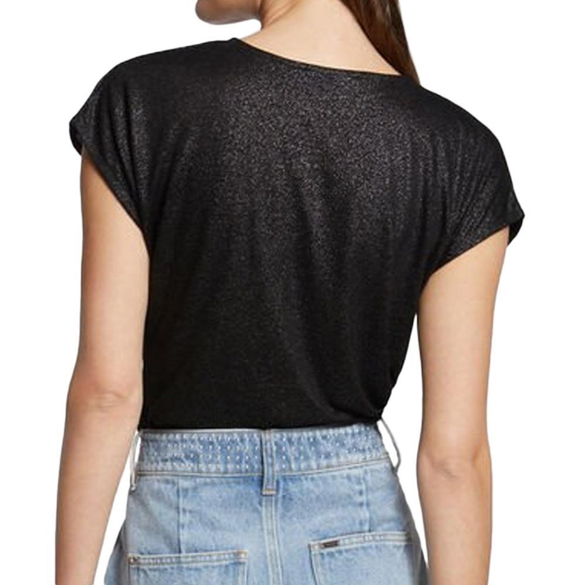Voir la diapositive 2 : MORGAN T-shirt Noir Femme Morgan Fantaisie 241 DAGA