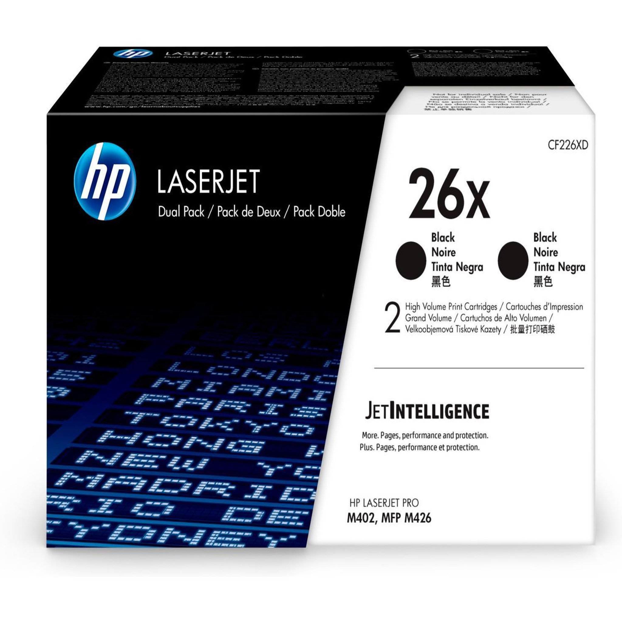 Voir la diapositive 3 : HP HP Cartridge No 26X HP26X HP 26X Black Schwarz (CF226XD)