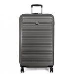 Delsey Grande valise XL rigide Segur 2.0 TSA polycarbonate 79.5cm. Coloris disponibles : Gris