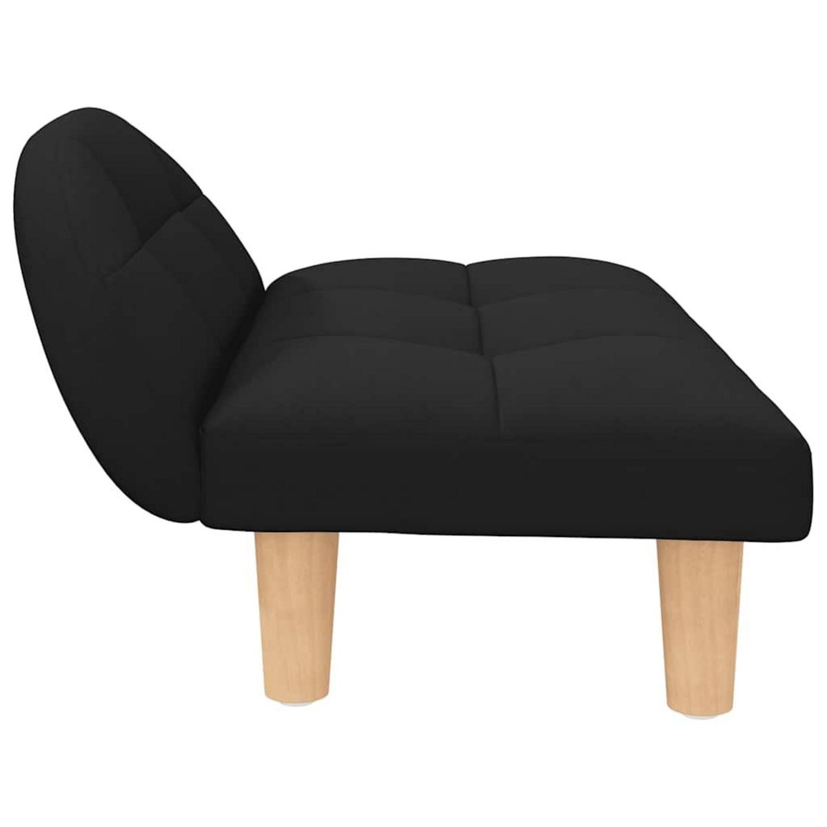 VIDAXL Lit pour chien noir 70x52x30 cm tissu