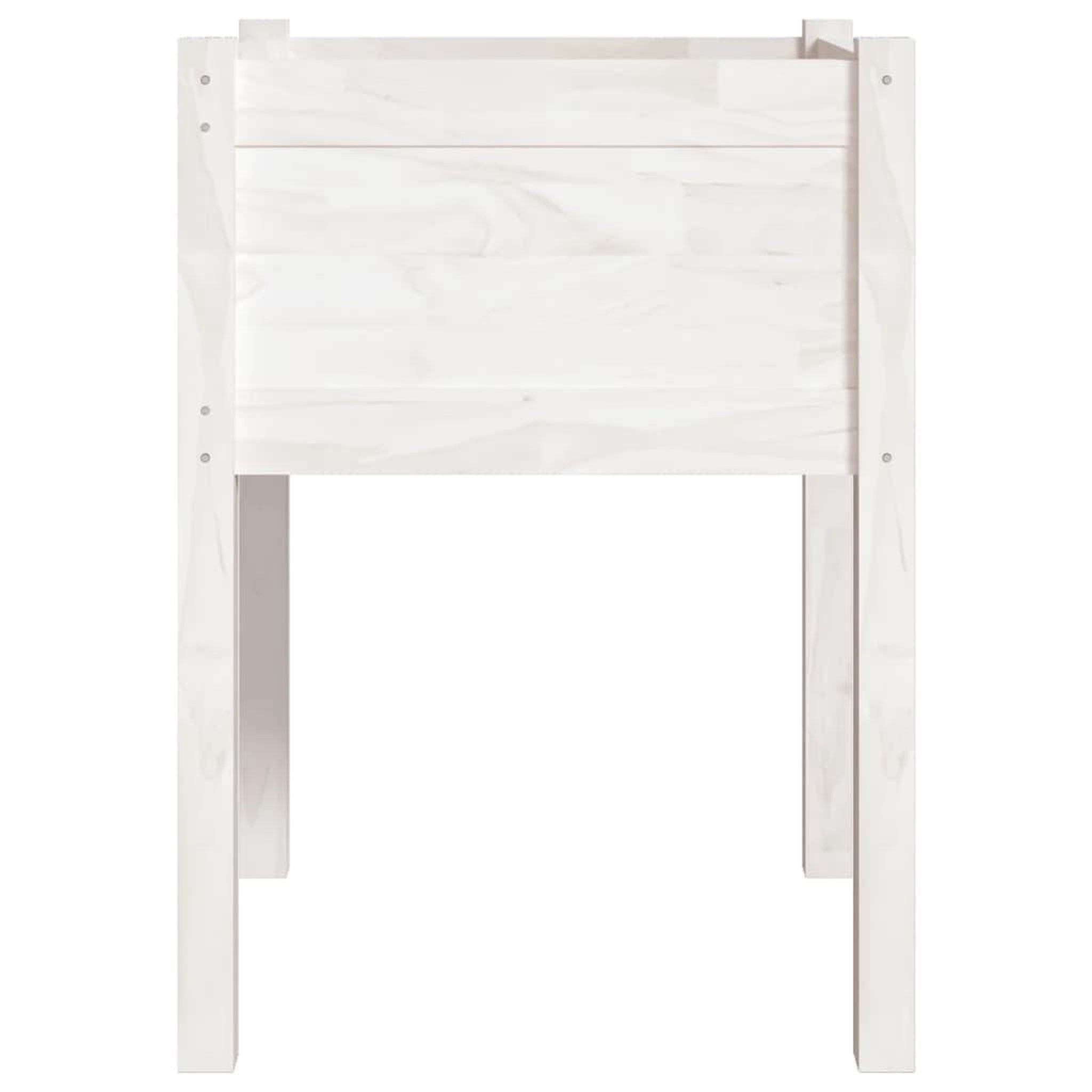 Voir la diapositive 5 : VIDAXL Jardinieres 2 pcs Blanc 50x50x70 cm Bois de pin massif
