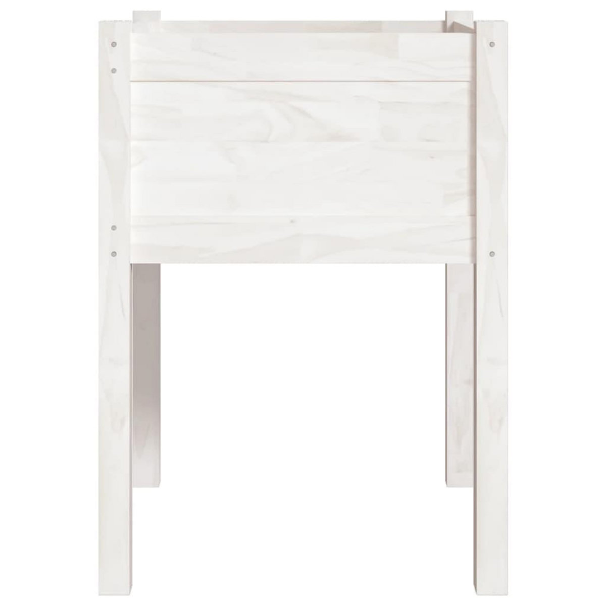VIDAXL Jardinieres 2 pcs Blanc 50x50x70 cm Bois de pin massif