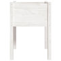 Voir la diapositive 5 : VIDAXL Jardinieres 2 pcs Blanc 50x50x70 cm Bois de pin massif