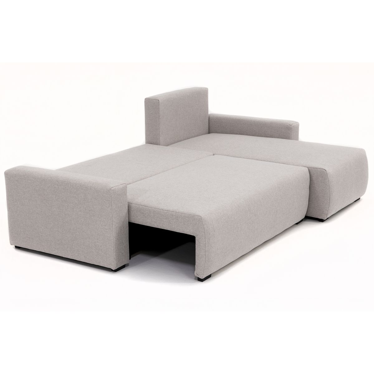 Canapé d'angle gauche fixe convertible 5 places avec coffre de rangement MATT