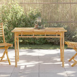 VIDAXL Table a manger de jardin 110x55x75 cm bambou