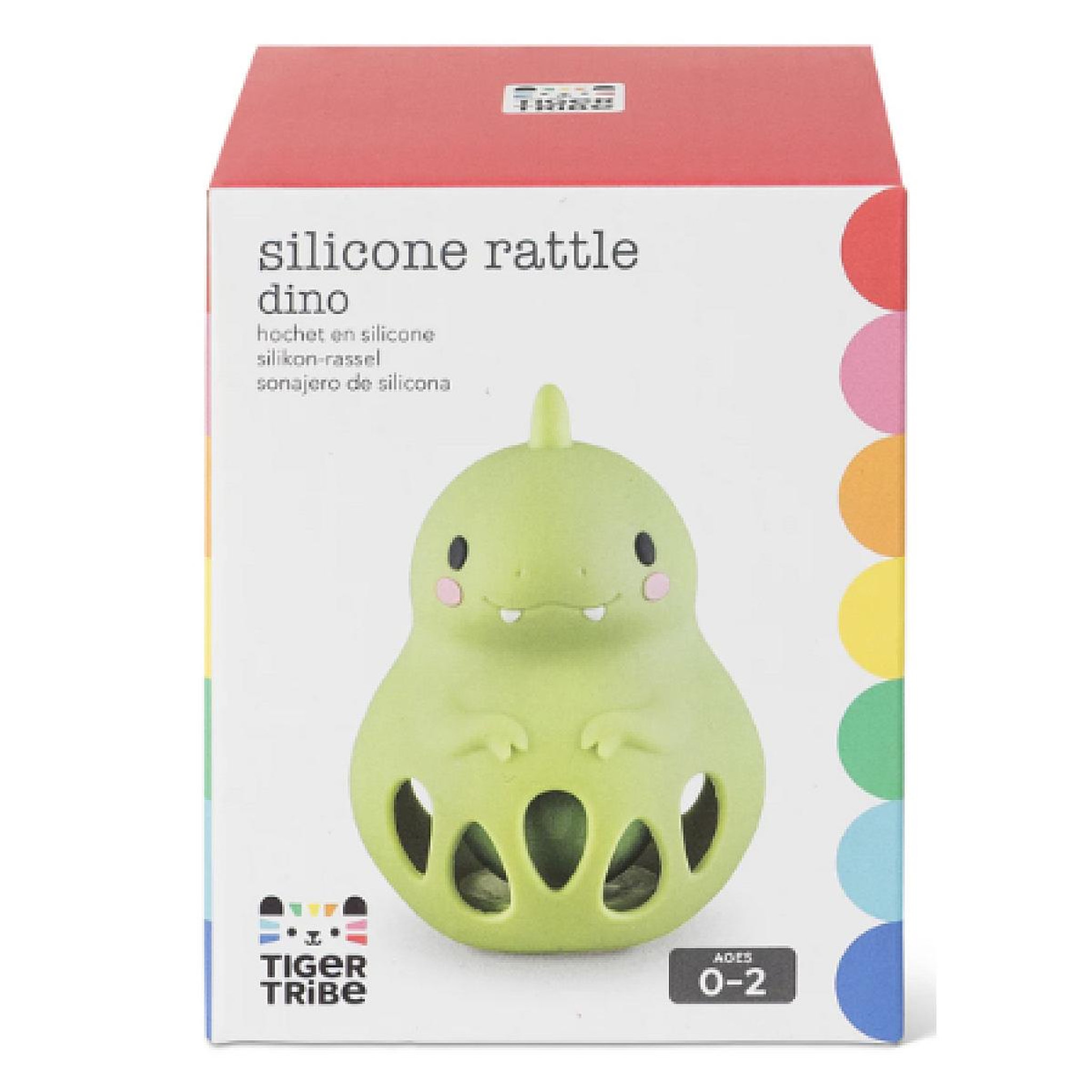 Voir la diapositive 2 : TIGER TRIBE Hochet souple en silicone - Dino