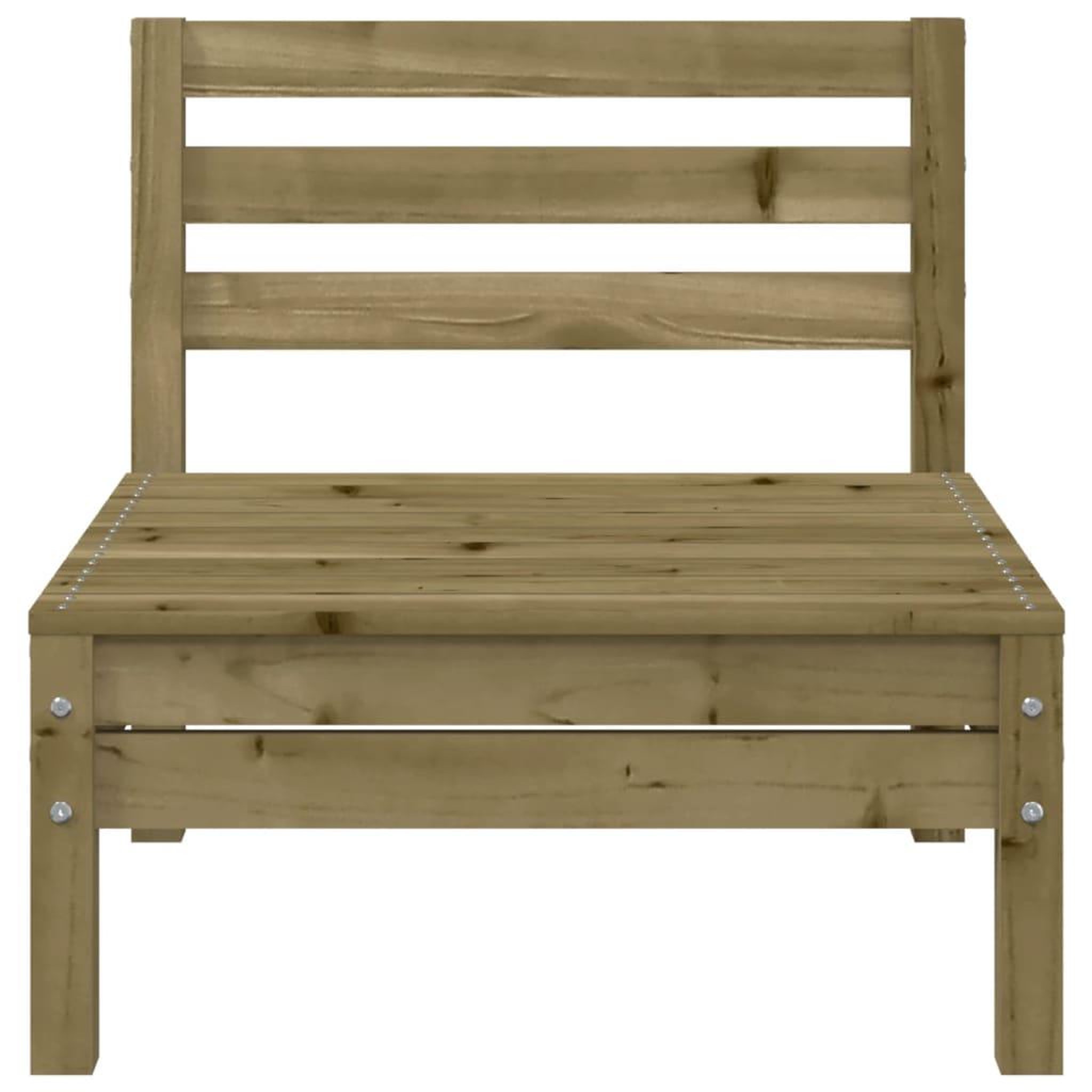 Voir la diapositive 5 : VIDAXL Canapes de jardin sans accoudoirs 2 pcs bois pin impregne