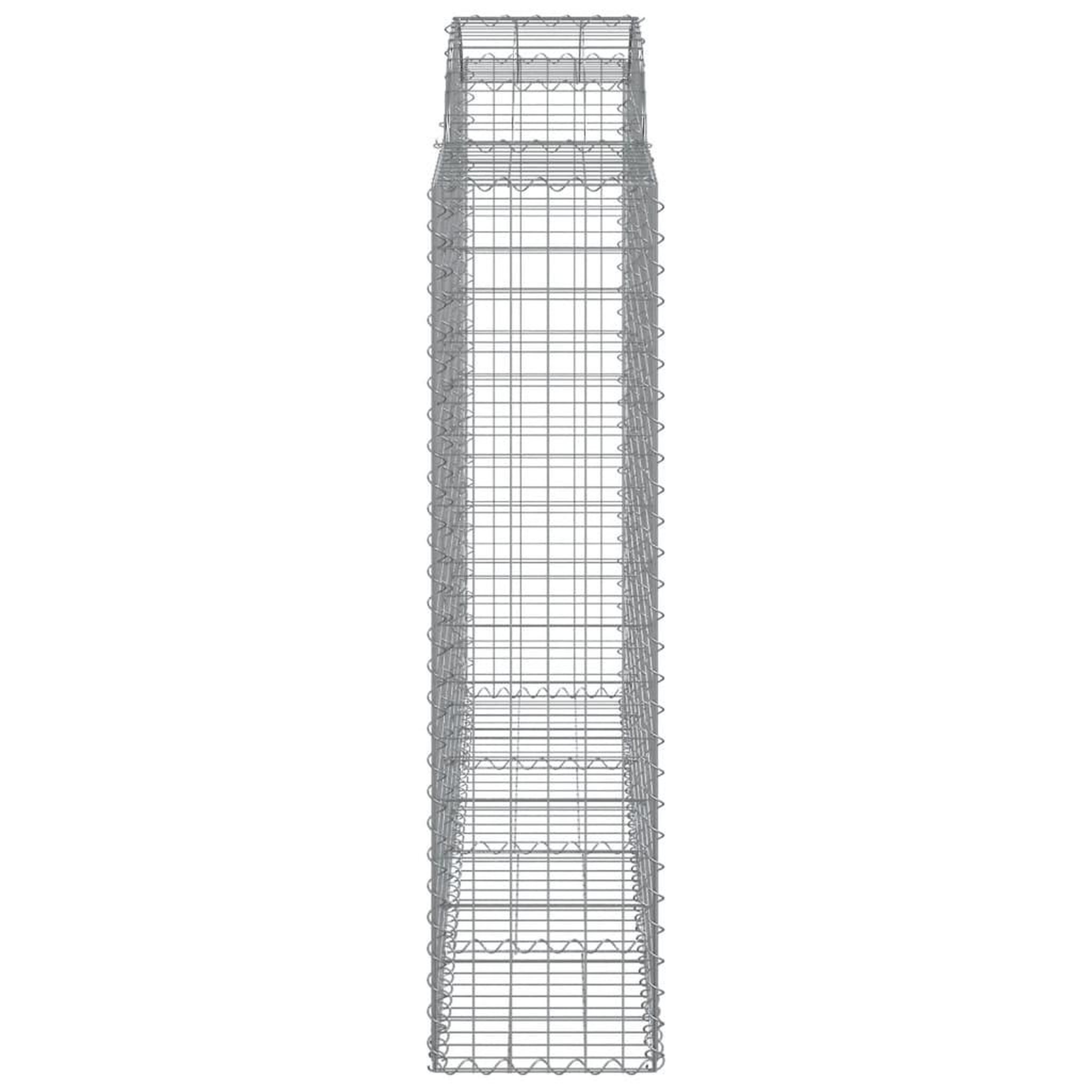 Voir la diapositive 5 : VIDAXL Paniers a gabions arques 30 pcs 200x50x160/180 cm Fer galvanise