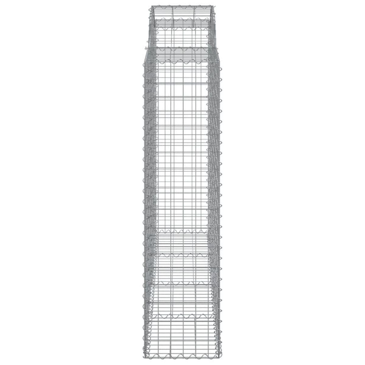 VIDAXL Paniers a gabions arques 30 pcs 200x50x160/180 cm Fer galvanise