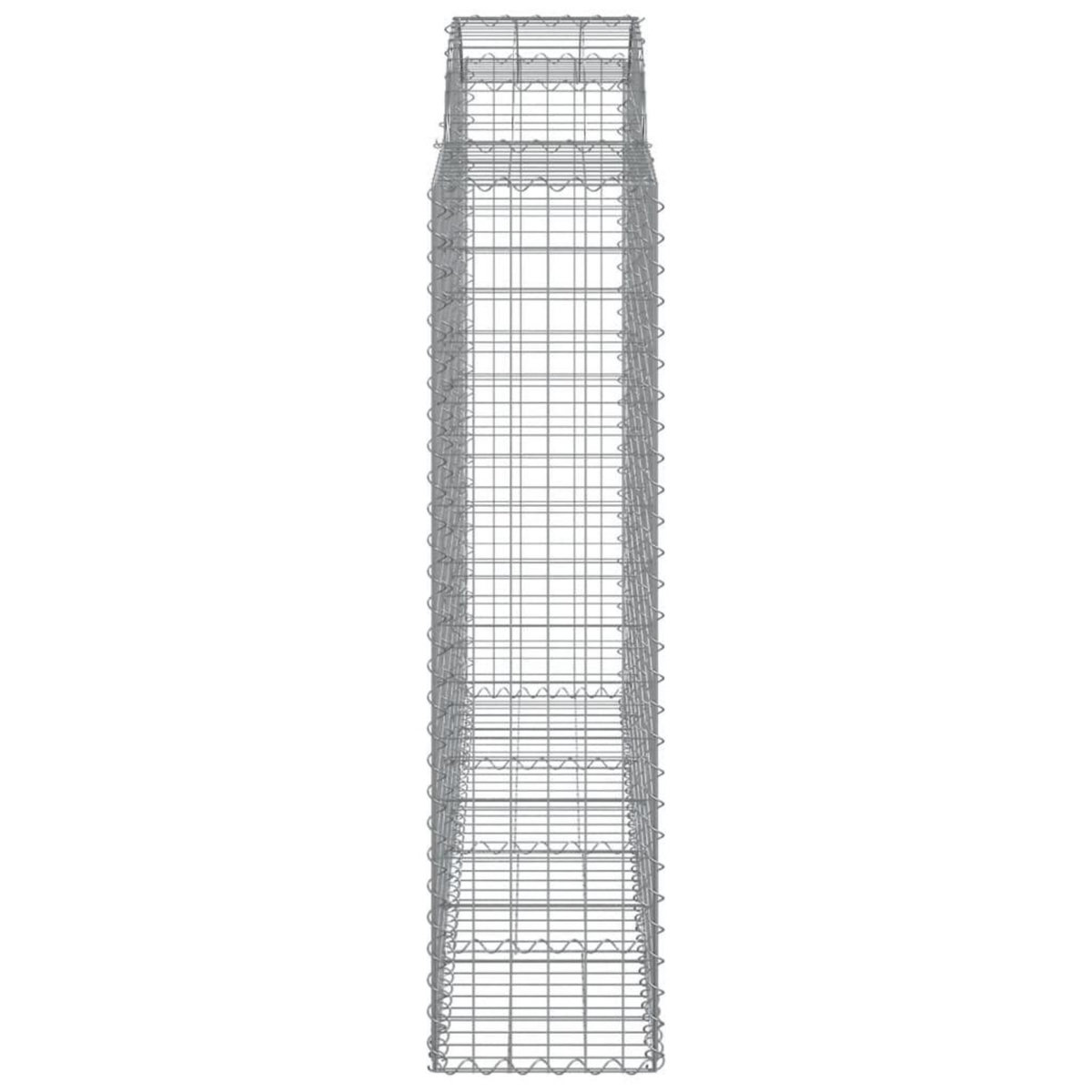 VIDAXL Paniers a gabions arques 30 pcs 200x50x160/180 cm Fer galvanise