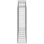Voir la diapositive 5 : VIDAXL Paniers a gabions arques 30 pcs 200x50x160/180 cm Fer galvanise