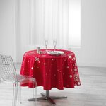 Paris Prix Nappe Ronde Antitache  Constellation  180cm Rouge