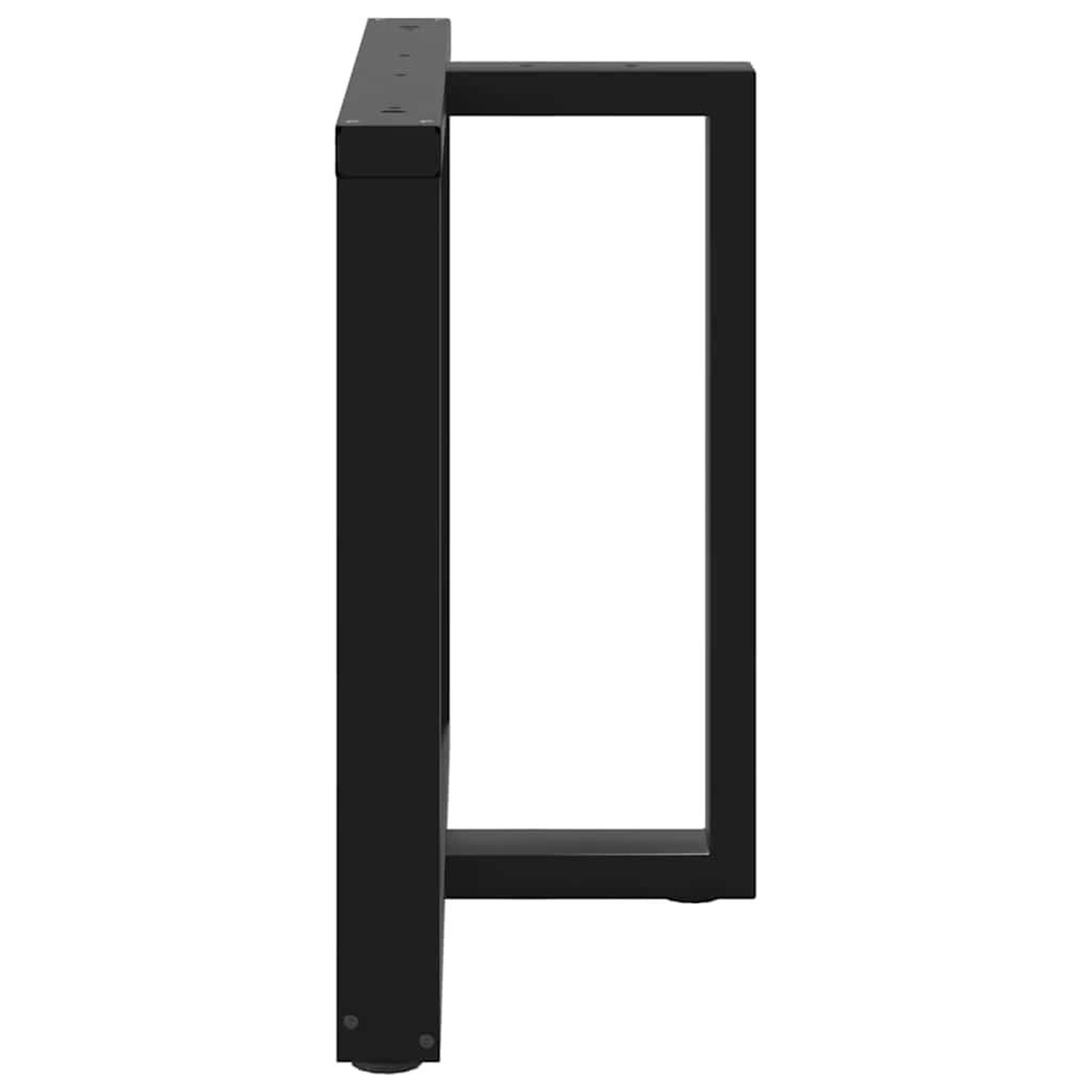 Voir la diapositive 5 : VIDAXL Pieds de table a manger forme de T 2 pcs noir 90x35x(72-73) cm