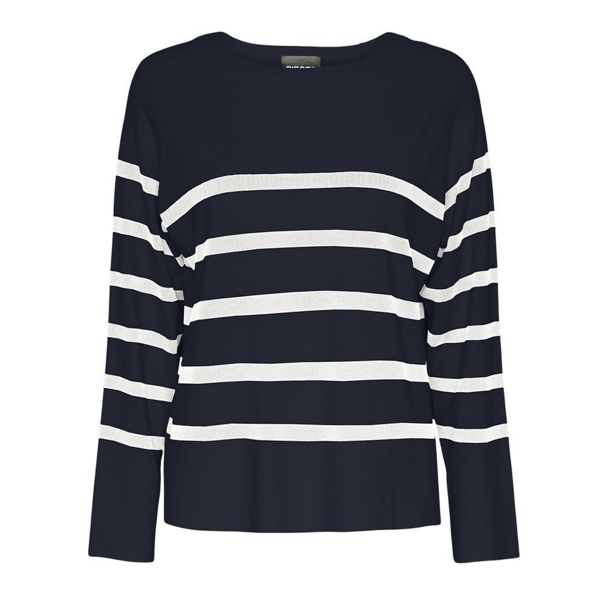 Voir la diapositive 1 : Pieces Pull Marine/Blanc Femme Pieces Sia