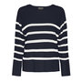 Voir la diapositive 1 : Pieces Pull Marine/Blanc Femme Pieces Sia
