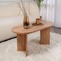 Voir la diapositive 2 : Habitat et Jardin Table basse en bois  Sable  - 60 x 119 x 40 cm - Pin atlantique